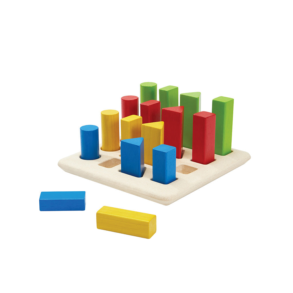 PlanToys Lernspiel Geometrie Stifte - Heldenspielzeug