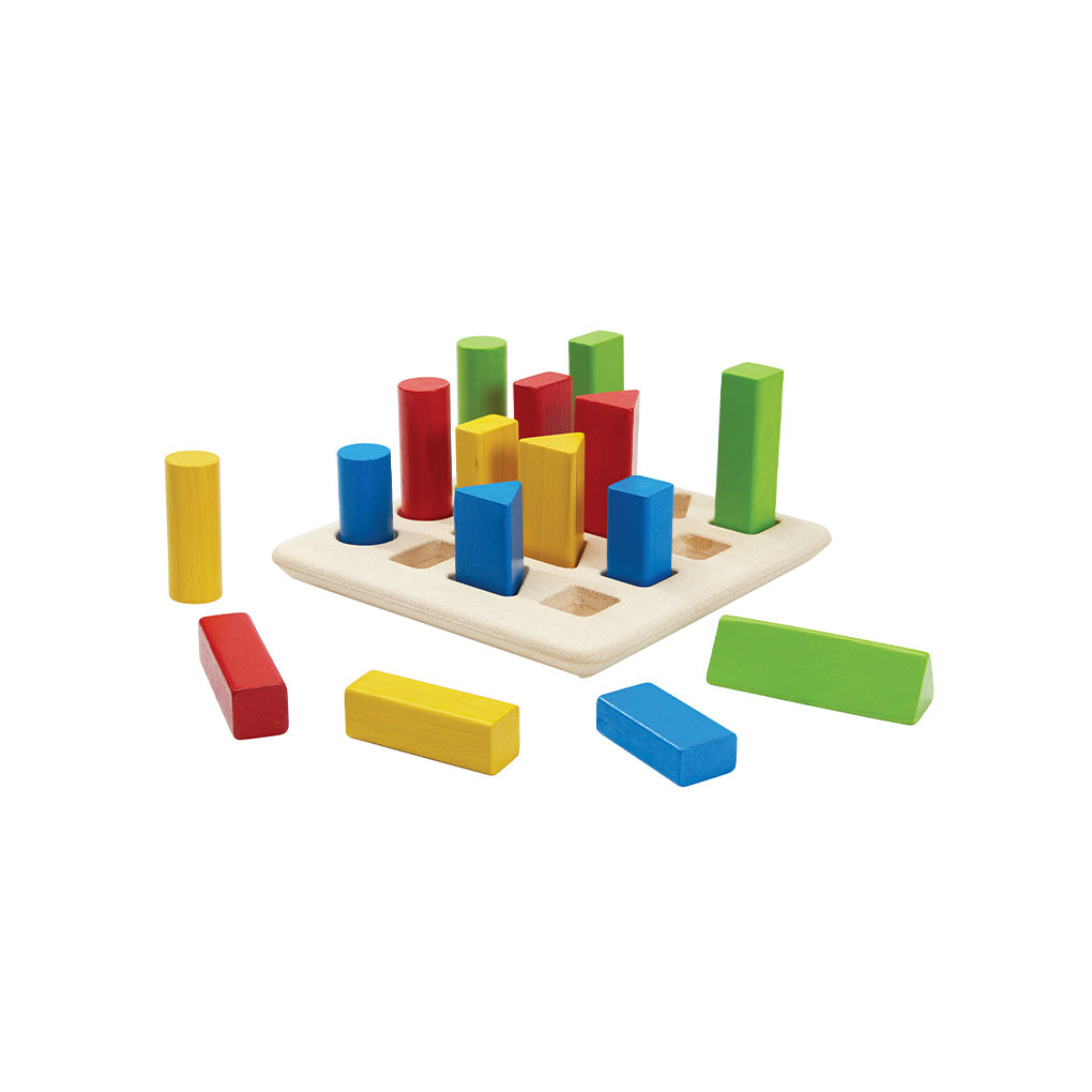 PlanToys Lernspiel Geometrie Stifte - Heldenspielzeug