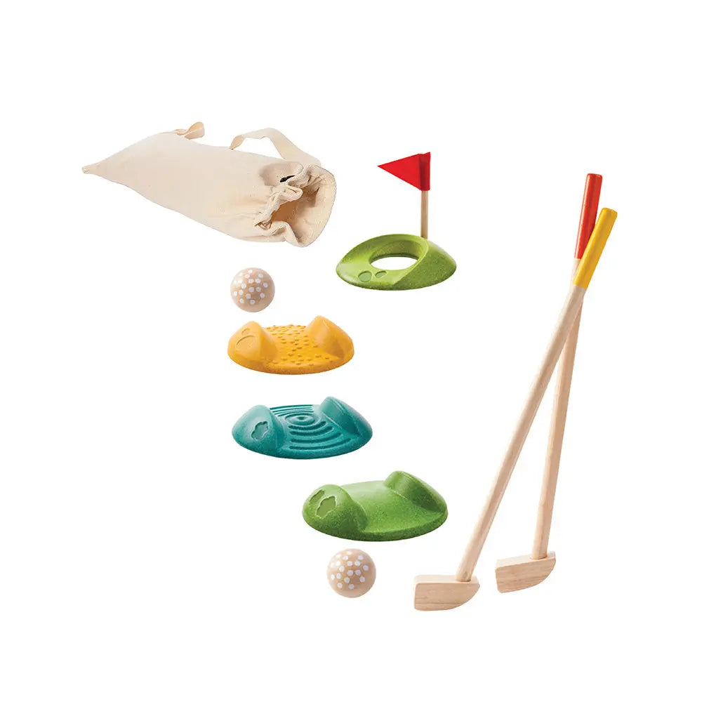 PlanToys Mini Golf Set In- & Outdoor - Heldenspielzeug