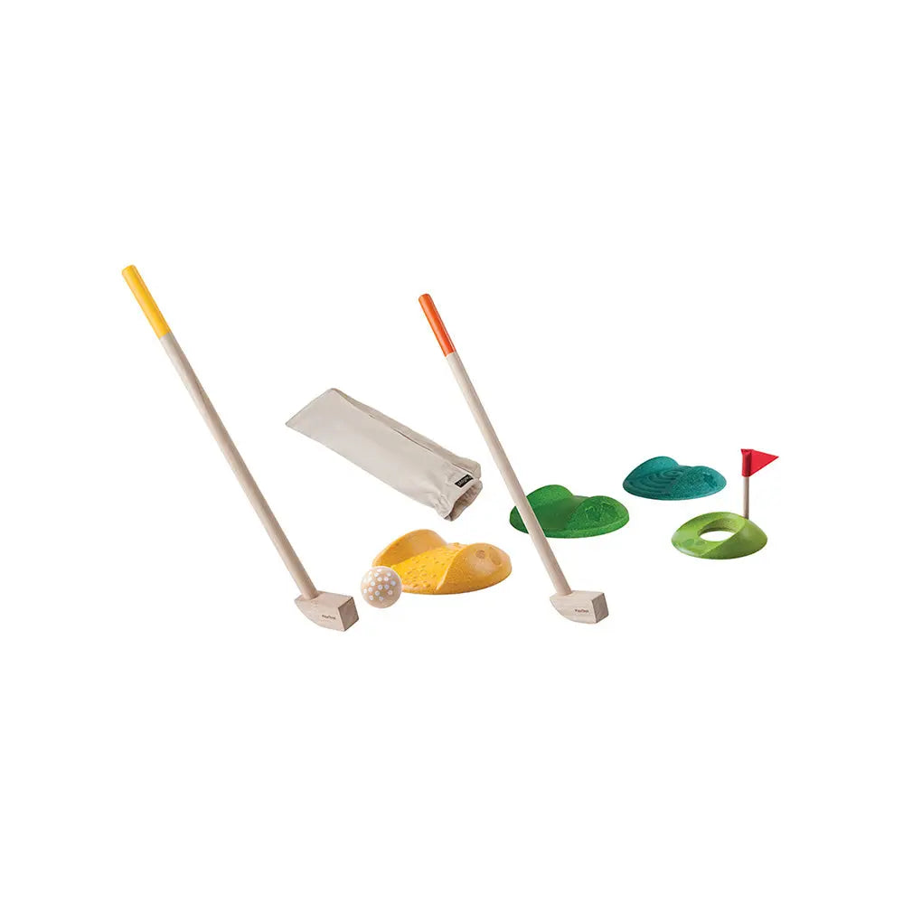 PlanToys Mini Golf Set In- & Outdoor - Heldenspielzeug