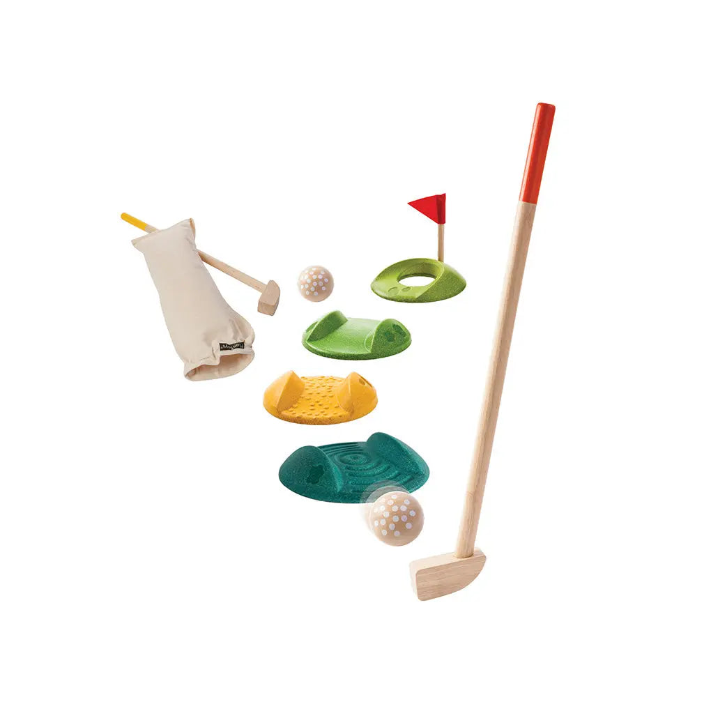 PlanToys Mini Golf Set In- & Outdoor - Heldenspielzeug