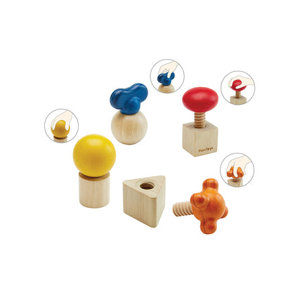 PlanToys Schrauben und Muttern