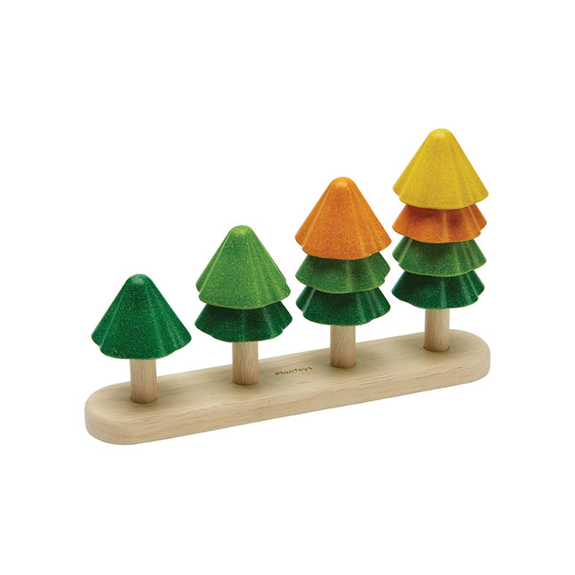 PlanToys Sortieren und Zählen Steckspiel Bäume