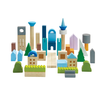PlanToys Spielklötze Holzbausteine Großstadt