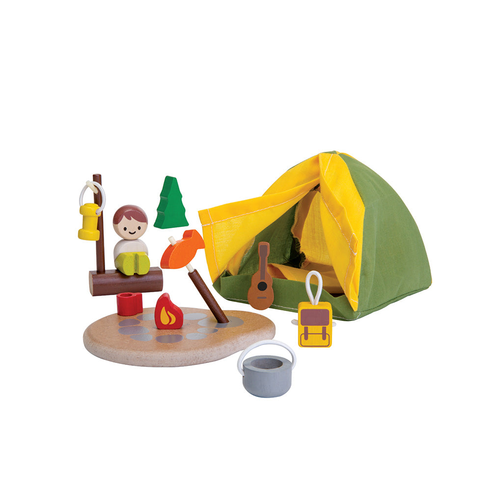PlanToys Spielwelt Camping Set - Heldenspielzeug