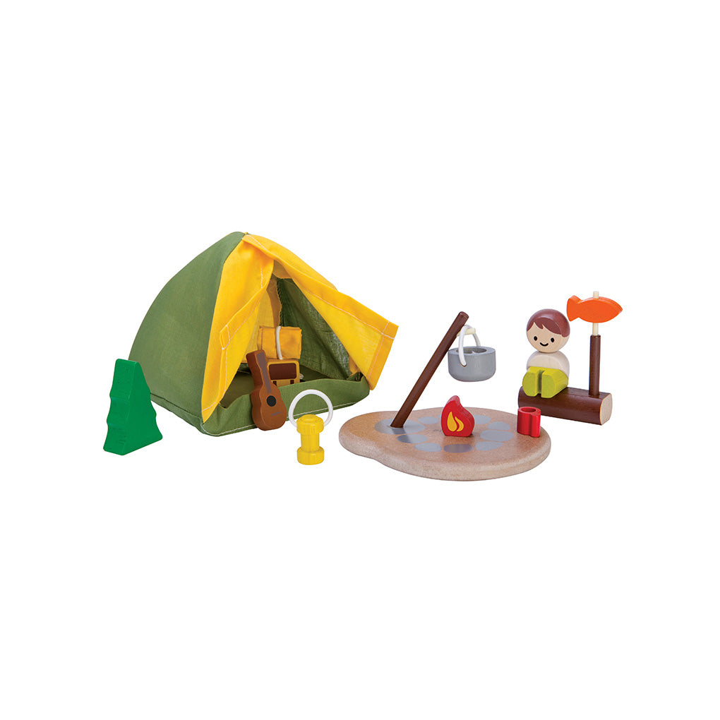 PlanToys Spielwelt Camping Set - Heldenspielzeug