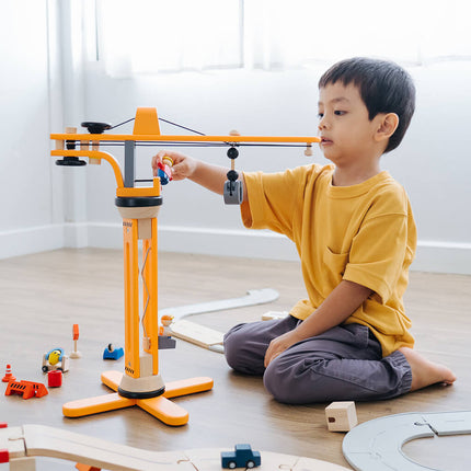 PlanToys Spielzeug Kran Set