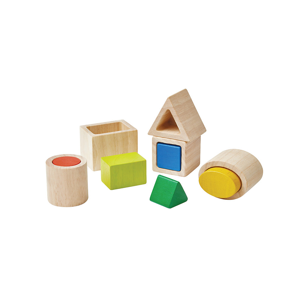 PlanToys Stapelspielzeug Form boxen Set - Heldenspielzeug