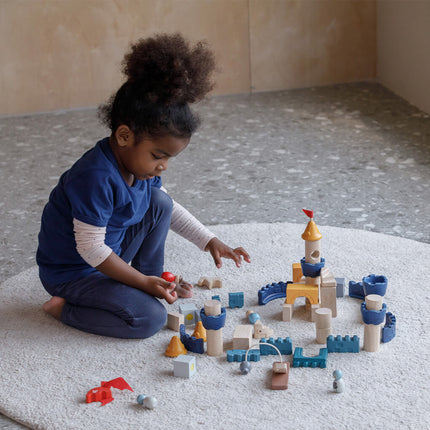 PlanToys Bauklötze Schloss mit Katapult