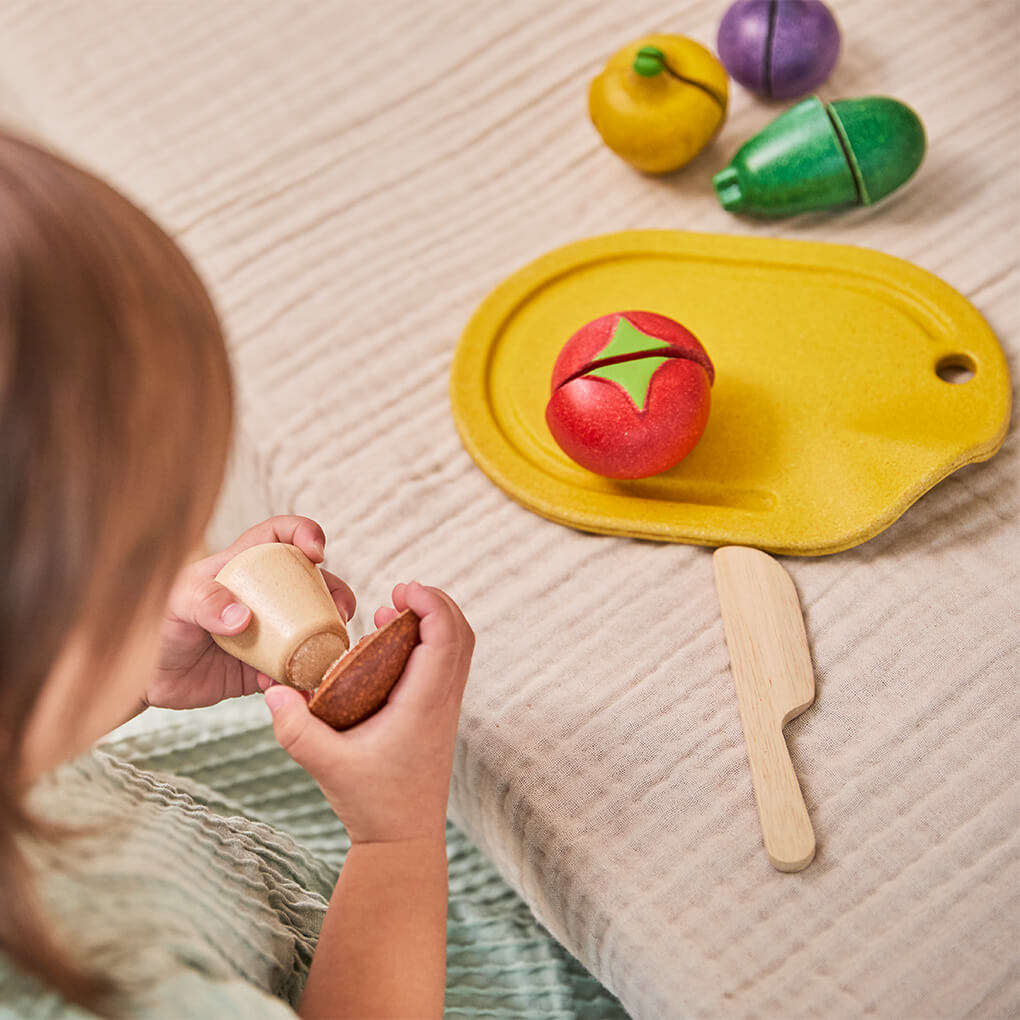 PlanToys Gemüse Schneiden Lernobst - Heldenspielzeug