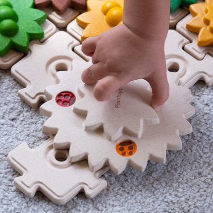 PlanToys Kinderpuzzle Getriebe Puzzle aus Holz