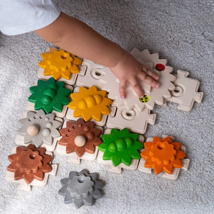 PlanToys Kinderpuzzle Getriebe Puzzle aus Holz