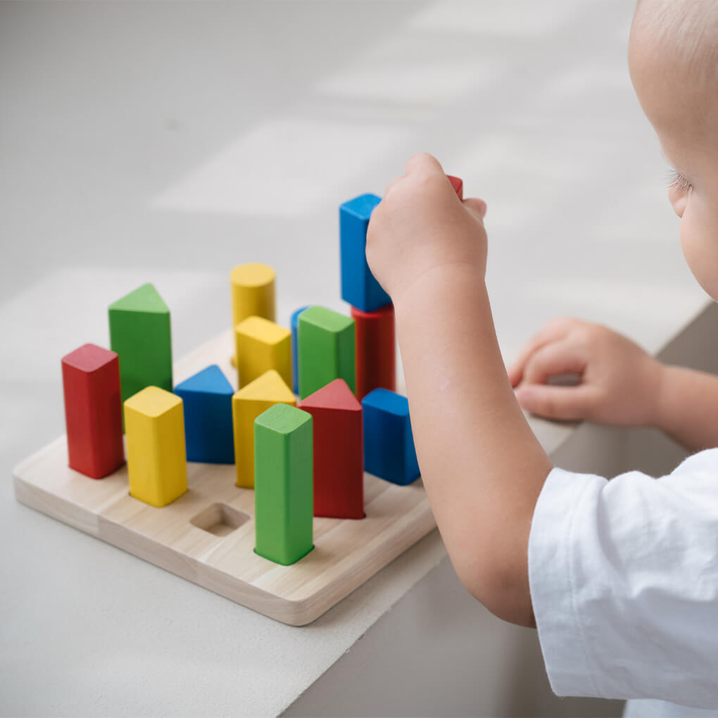 PlanToys Lernspiel Geometrie Stifte - Heldenspielzeug