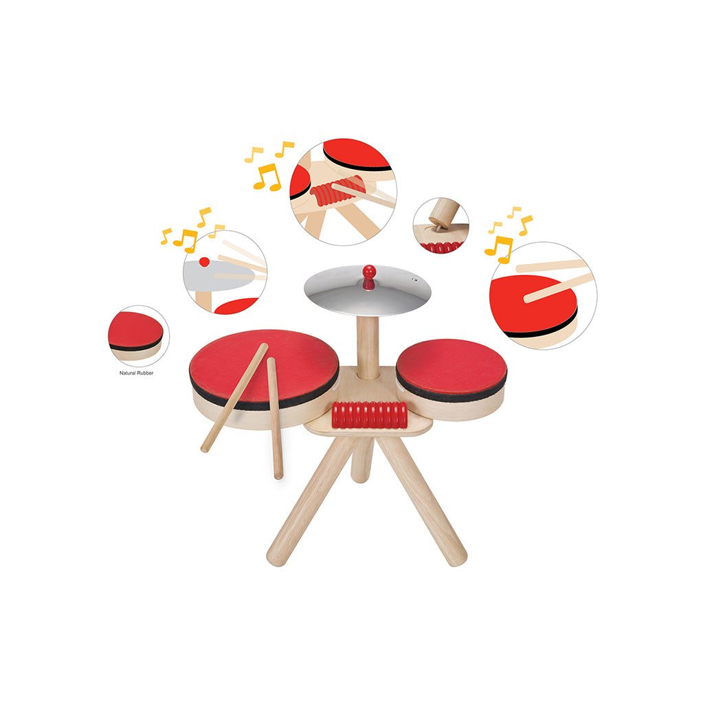 PlanToys Musikband Schlagzeug - Heldenspielzeug