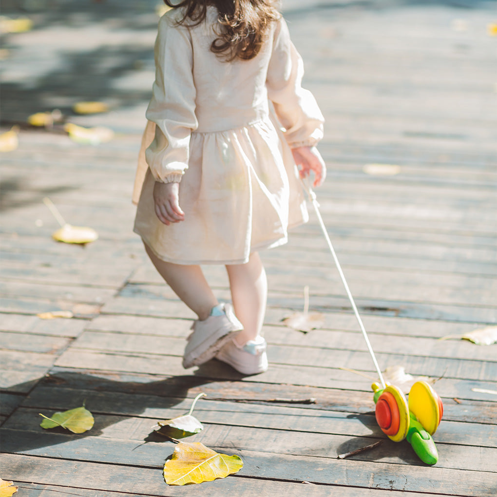 PlanToys Nachziehtier Schnecke - Heldenspielzeug