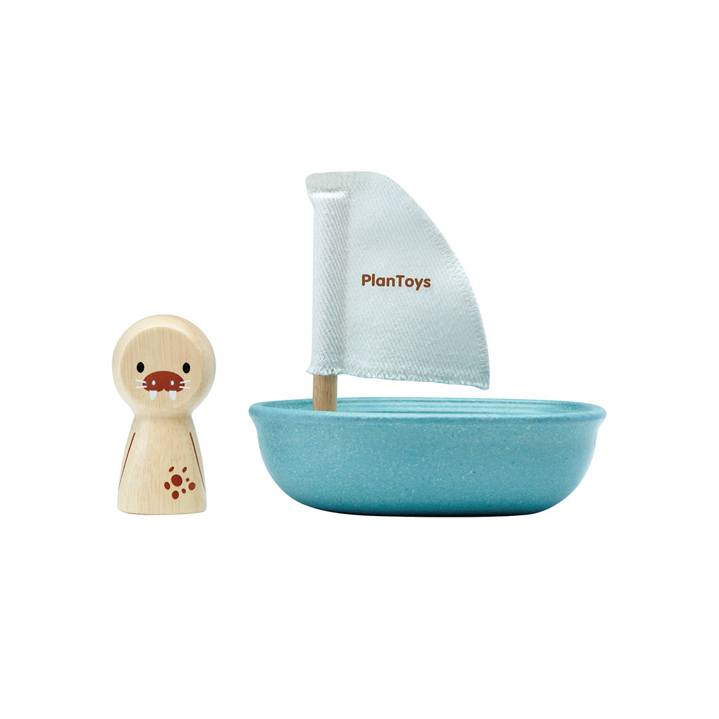 PlanToys Segelboot Badewannenspielzeug - Heldenspielzeug