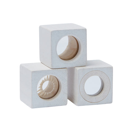 PlanToys Sinnesblöcke aus Holz - Heldenspielzeug