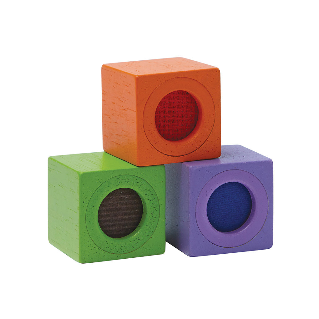 PlanToys Sinnesblöcke aus Holz - Heldenspielzeug