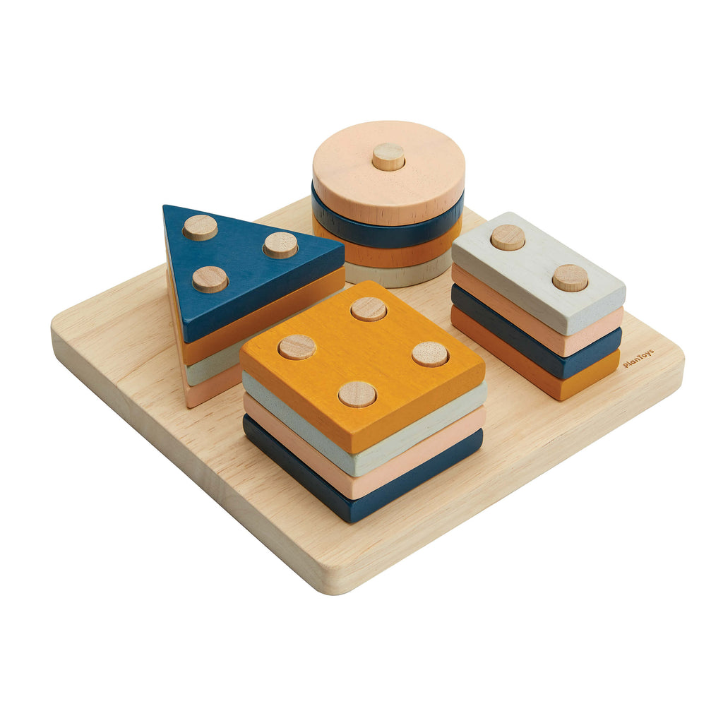 PlanToys Sortierbrett GEO Formen - Heldenspielzeug