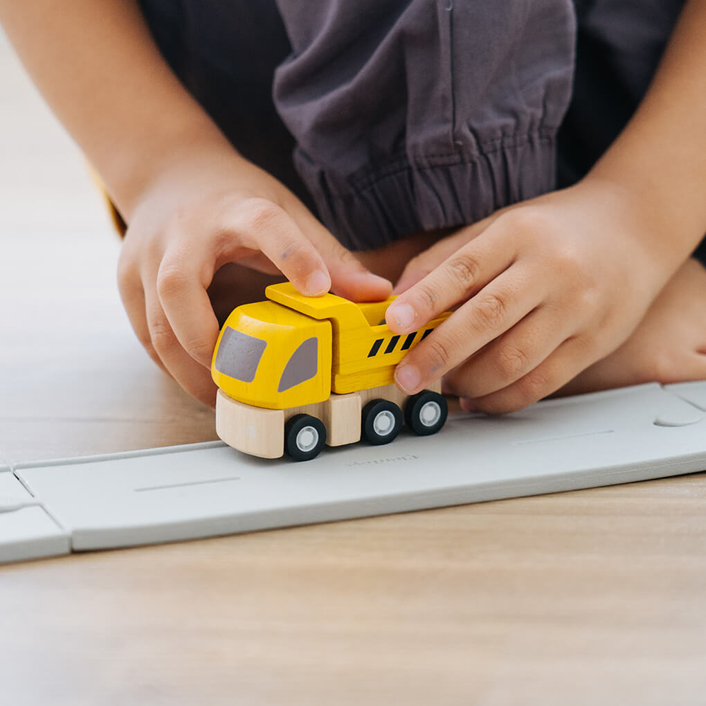 PlanToys Straßenbaufahrzeuge Spielzeugautos (3 Stück) - Heldenspielzeug