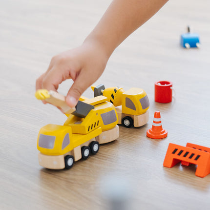 PlanToys Straßenbaufahrzeuge Spielzeugautos (3 Stück)