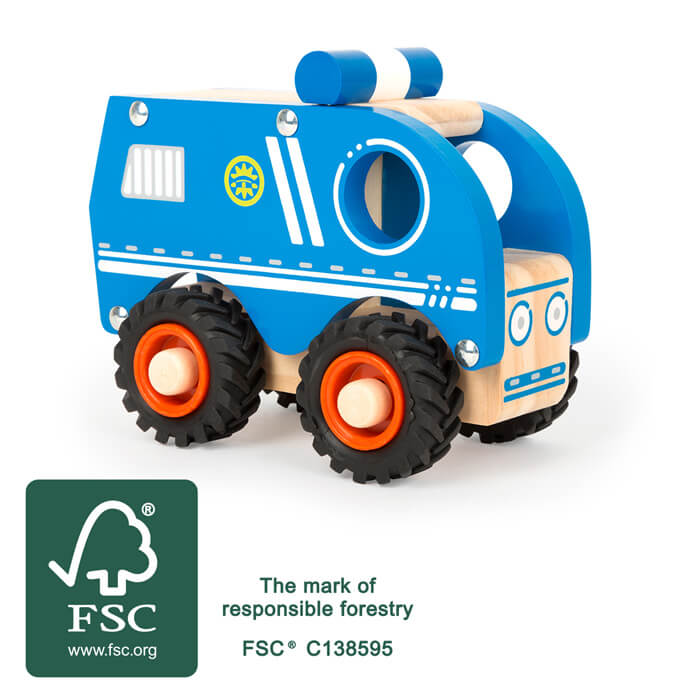 Small Foot Greiffahrzeug Polizeifahrzeug - Heldenspielzeug