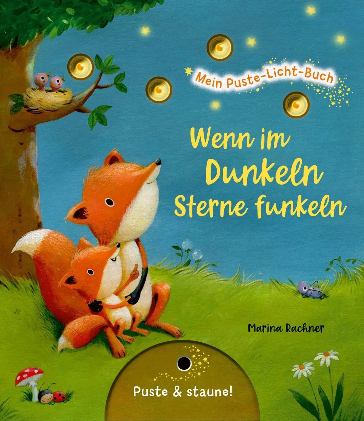 Puste-Licht mit Sternen, Buch für eine gute Nacht, beruhigende Abendlektüre für Kinder