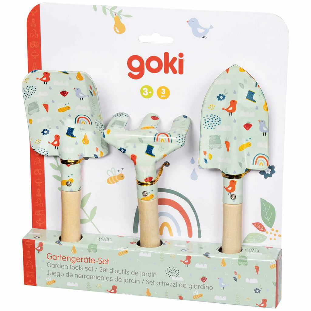 Goki Gartenwerkzeug Set für Kinder "Frühling"