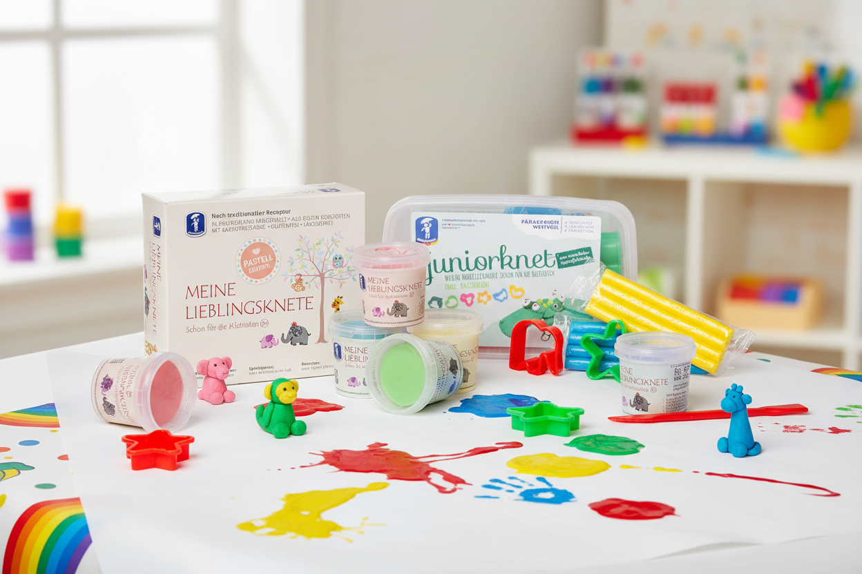 Knete & Fingerfarben Banner